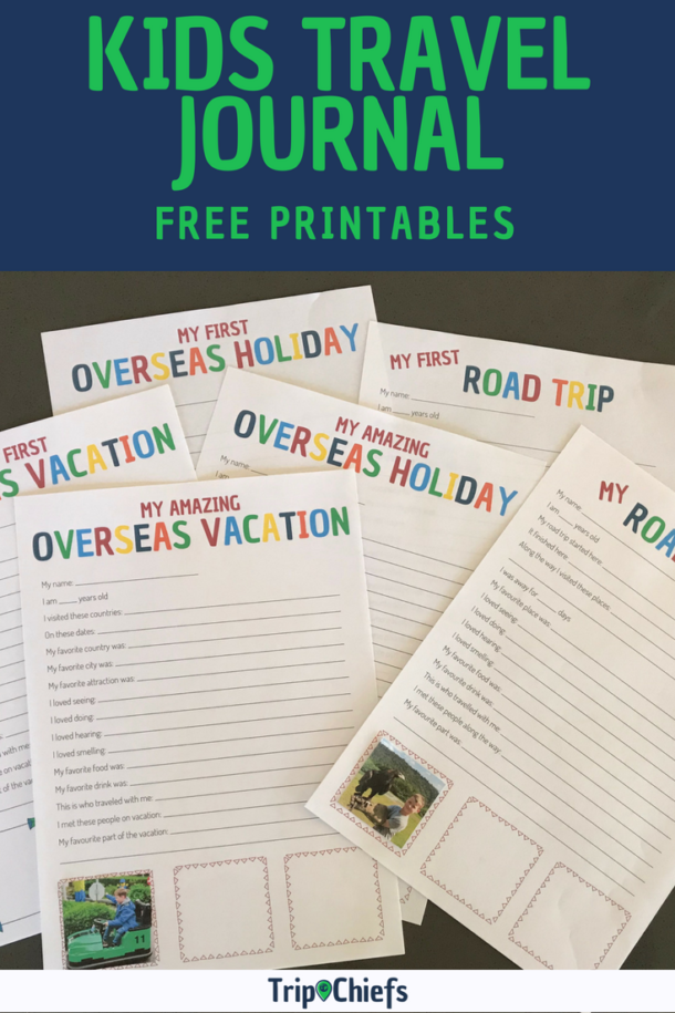 examples of a travel journal for kids