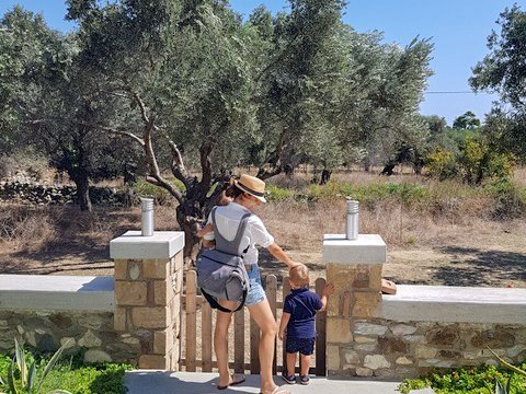 Family Airbnb Skyros island Greece with kids